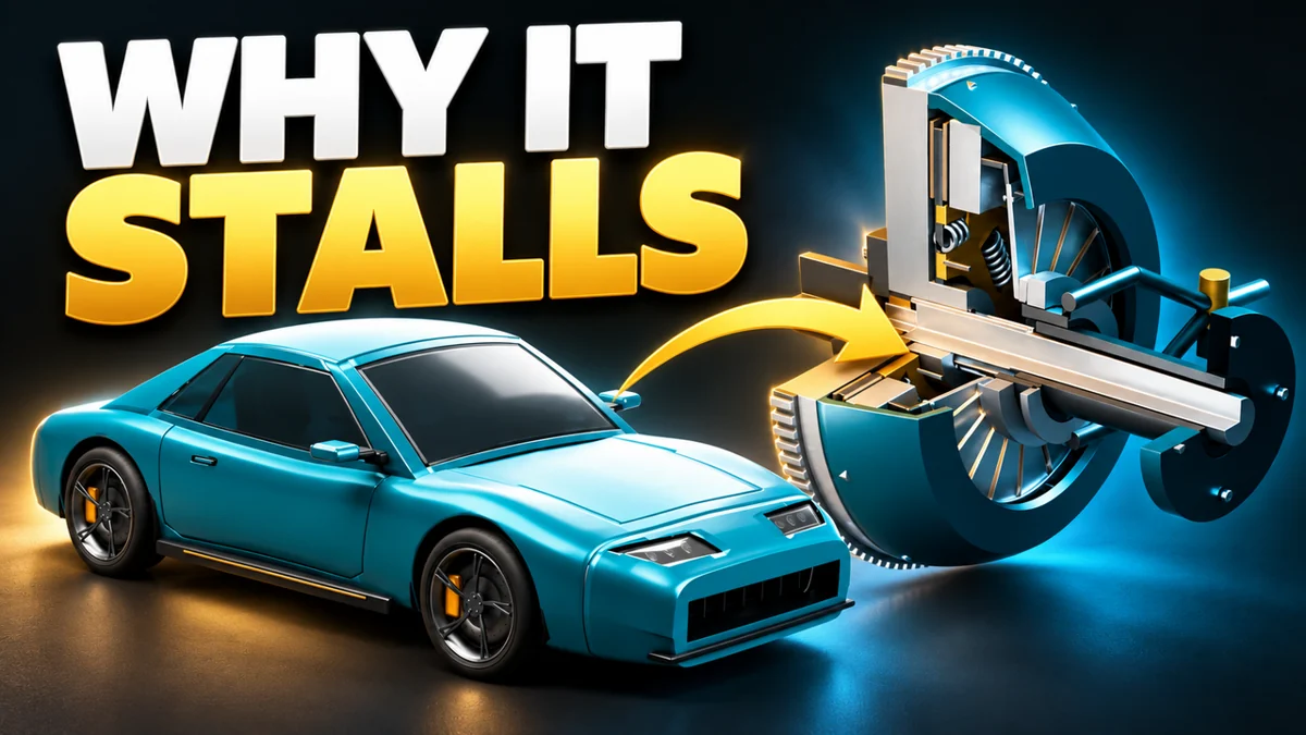 Howloft clutch artwork with a car, clutch cutaway and the words Why it stalls